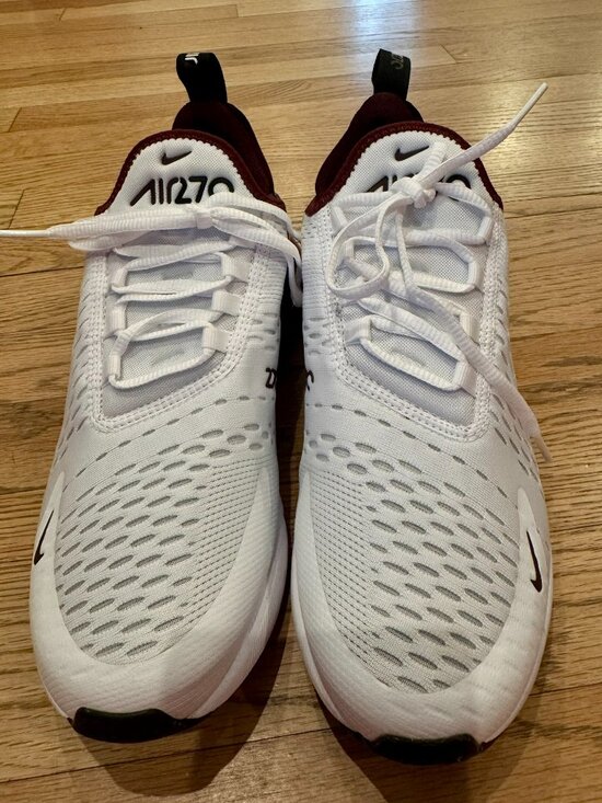 NWOB Nike Air Max Men\'s 270 White Night Maroon size 7.5 main image 7